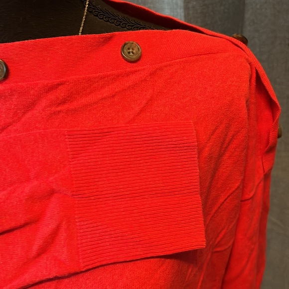 Red Orange J. Crew Sweater - Picture 3 of 4